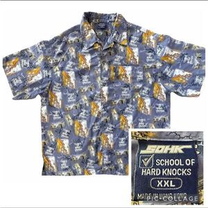 Vintage SOHK School of Hard Knocks Shirt XXL Rap Tee Era Y2K Grunge Cyber Punk